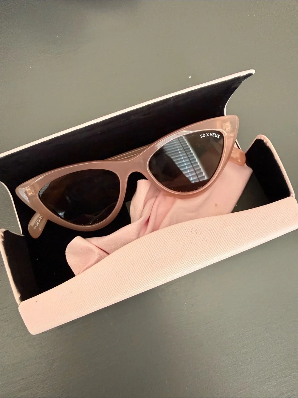Sarah’s Day x Veux Pink Cat-Eye Sunglasses